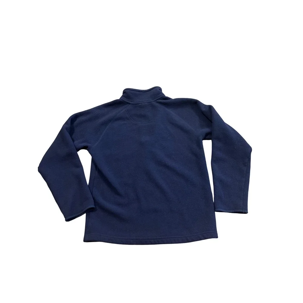 The‎ North Face Mens Small Quarter Zip Fleece Pullover Navy Blue Jacket T93L1G